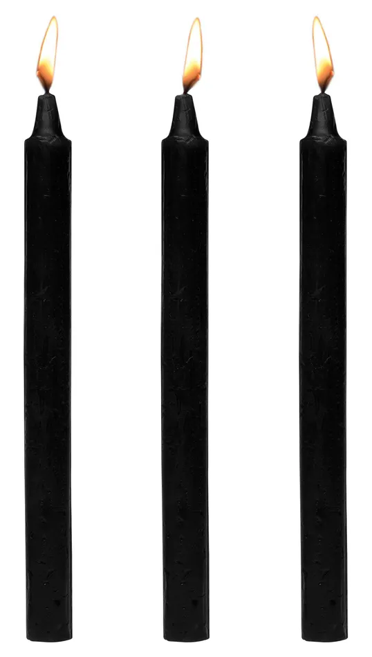 Anal XR Brands Fetish Drip Candles 3pk Black