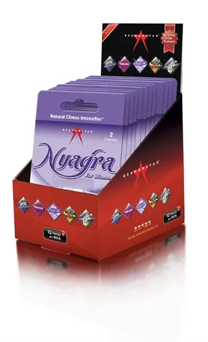 Beamonstar Female Sex Toys Nyagra Natural Climax Intense 12 Piece Display 2 Ct Blister Pack Beamonstar Female Sex Toys Nyagra Natural Climax Intense 12 Piece Display 2 Ct Blister Pack