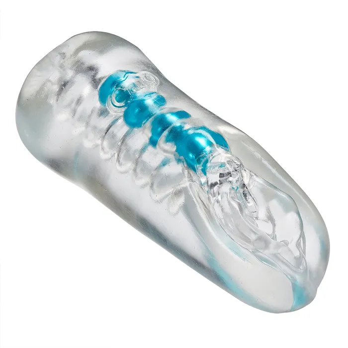 Cloud 9 Novelties Male Sex Toys Personal Double Ended Beaded Stroker Clear Cloud 9 Novelties Male Sex Toys Personal Double Ended Beaded Stroker Clear