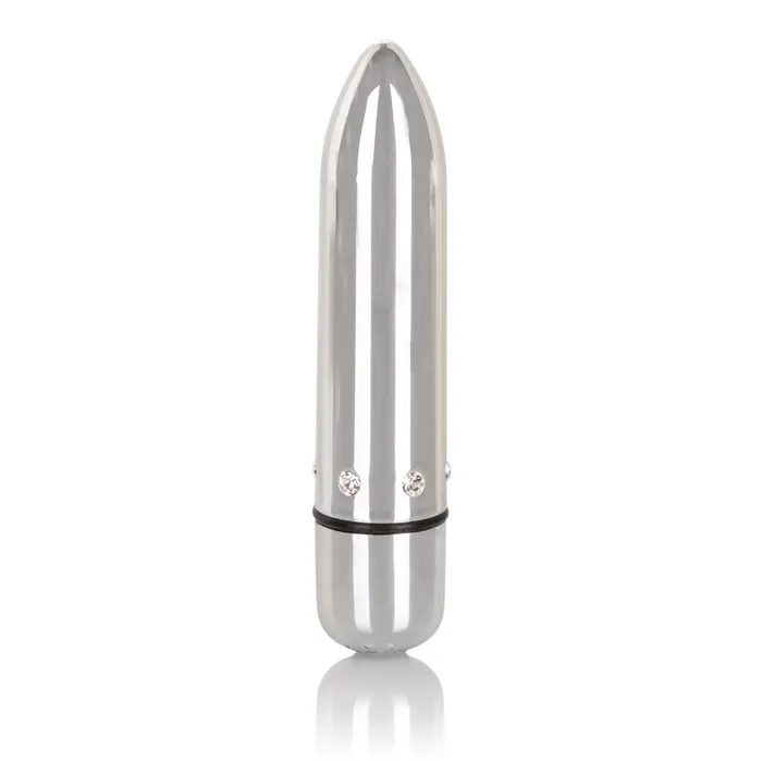 Crystal High Intensity Bullet Silver CalExotics Female Sex Toys