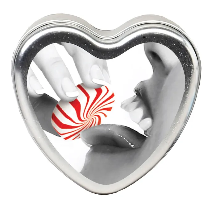 Earthly Body Anal Edible Heart Candle Mint 4 Oz