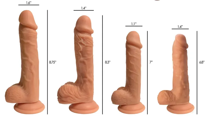 EASY RIDERS 6 DUAL DENSITY SILICONE DILDO WITH BALLS Easy Riders Female Sex Toys EASY RIDERS 6 DUAL DENSITY SILICONE DILDO WITH BALLS Easy Riders Female Sex Toys
