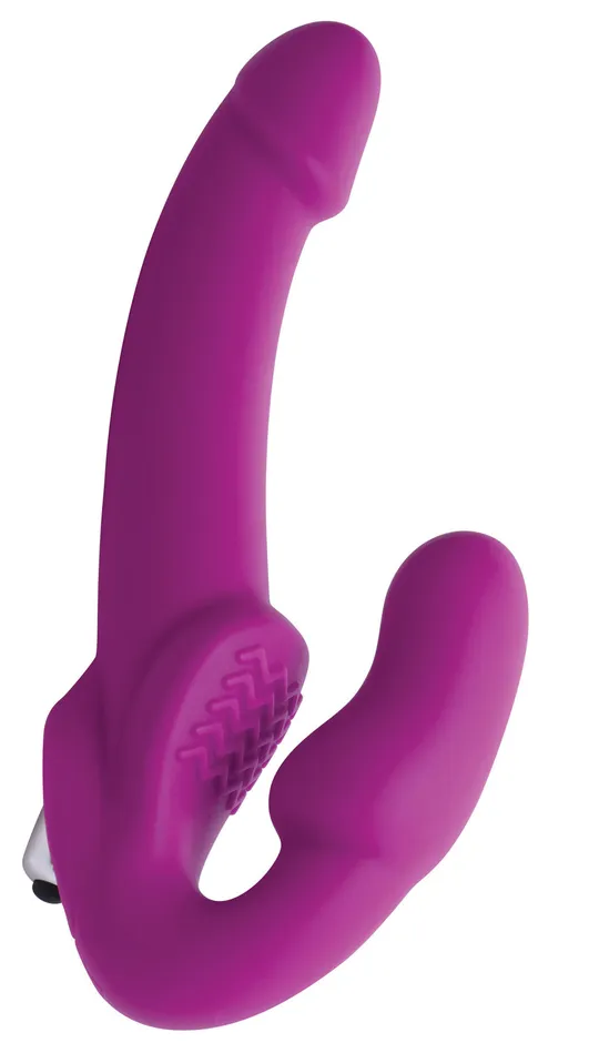 Evoke Vibrating Strapless Silicone Strapon Dildo 2024 Holiday Sale Female Sex Toys