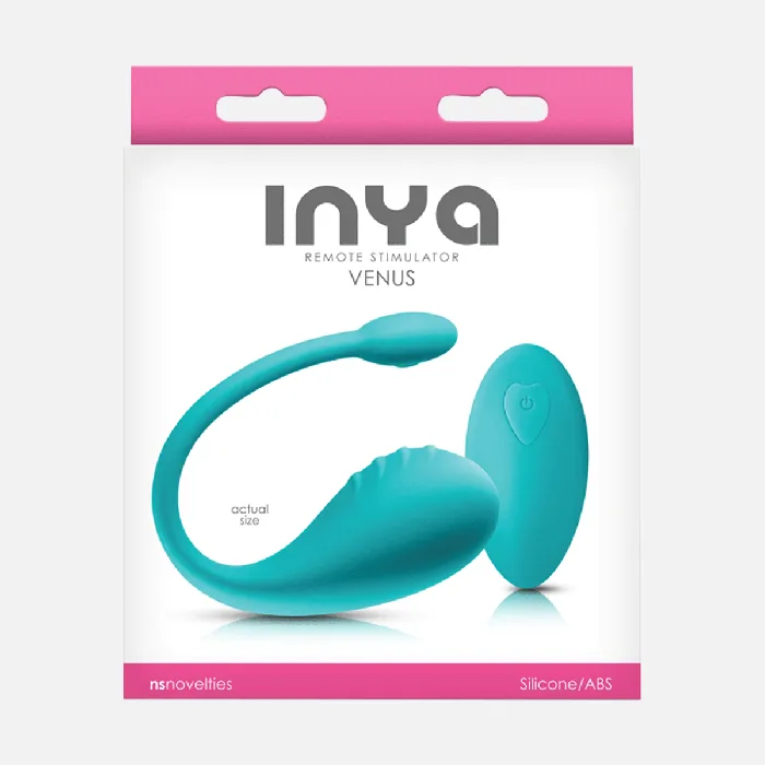 Female Sex Toys NS Novelties Inya Venus Wearable Vibrator with Remote Teal Female Sex Toys NS Novelties Inya Venus Wearable Vibrator with Remote Teal