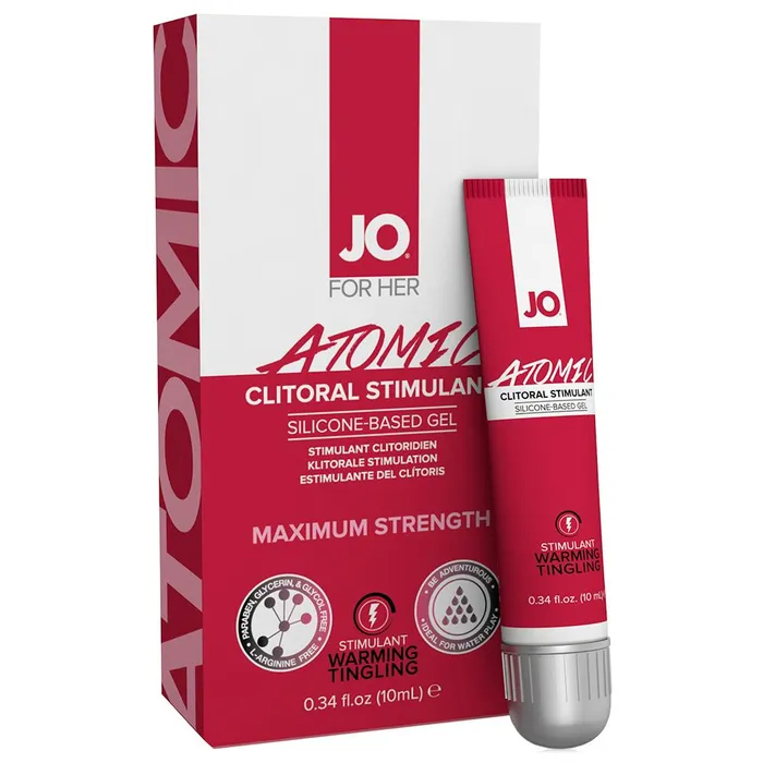 Female Sex Toys Pink Cherry Atomic Clitoral Stimulant Gel in 34oz10ml