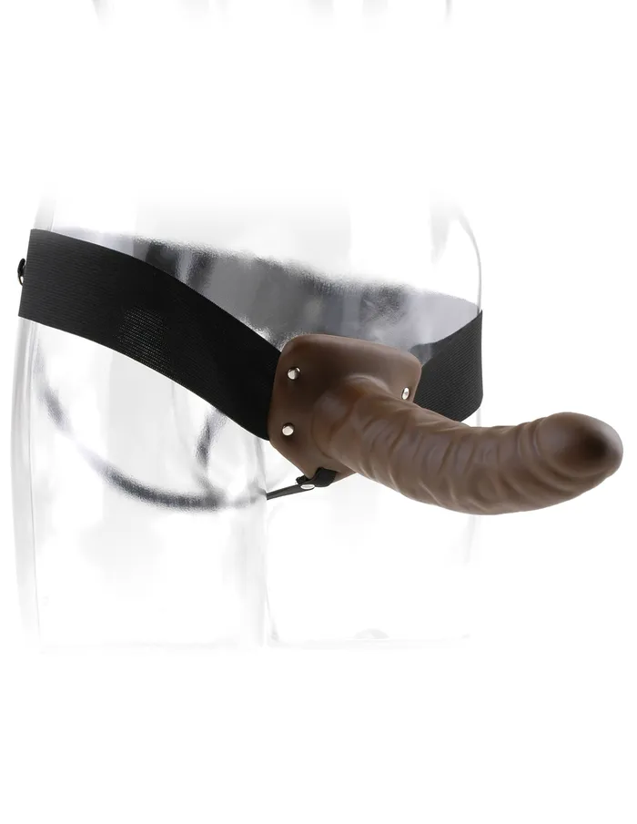Female Sex Toys Pipedream Fetish Fantasy Series 8 Inch Hollow Strapon Brown