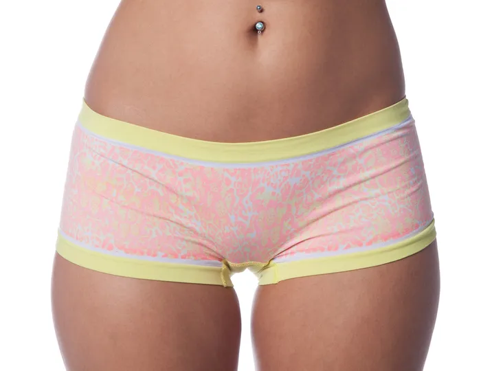 Female Sex Toys Sunset Intimates Seamless Animal Print Boy Shorts in Yellow Female Sex Toys Sunset Intimates Seamless Animal Print Boy Shorts in Yellow