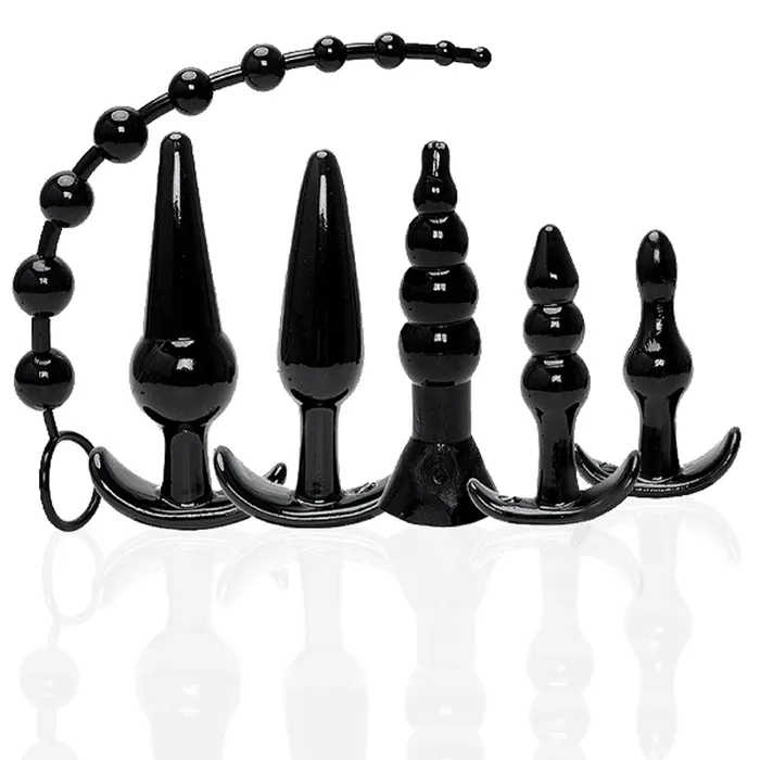 Icon Brands Anal The 9s TryCurious Anal Plug Kit Black