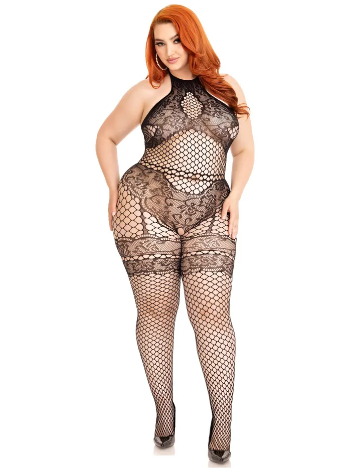 Leg Avenue Bodystockings Playsuits All About You Bodystocking 1x2x Black