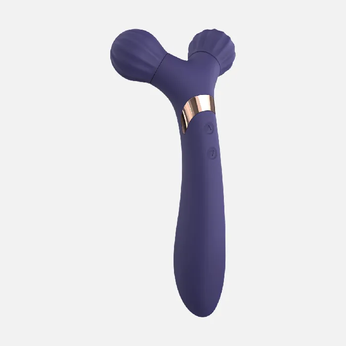 Love to Love Vibrators Fireball Dual Wand Vibrator Midnight Indigo