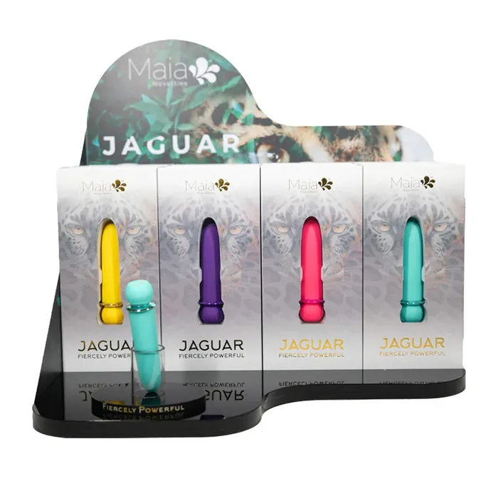 Maia Toys Female Sex Toys Jaguar Bullet Display Stand 12 Pc Plus 1 Tester