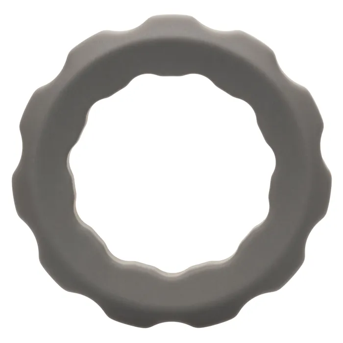 Male Sex Toys CalExotics Alpha Liquid Silicone Erect Ring Gray