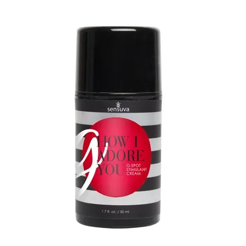 Male Sex Toys G How I Adore You GSpot Stimulation Cream 17 Fl Oz Sensuva