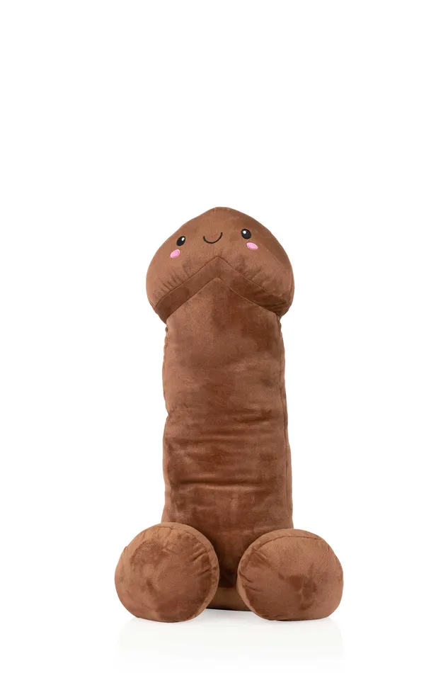 Male Sex Toys Penis Plushies Medium Brown Shots