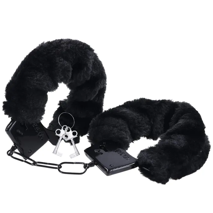 Merci Fluff Cuffs Black 2024 Holiday Sale Specials Anal