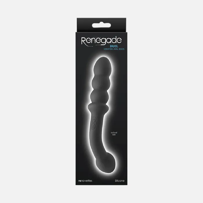 NS Novelties Anal Renegade Duel Vibrating Anal Toy Black NS Novelties Anal Renegade Duel Vibrating Anal Toy Black