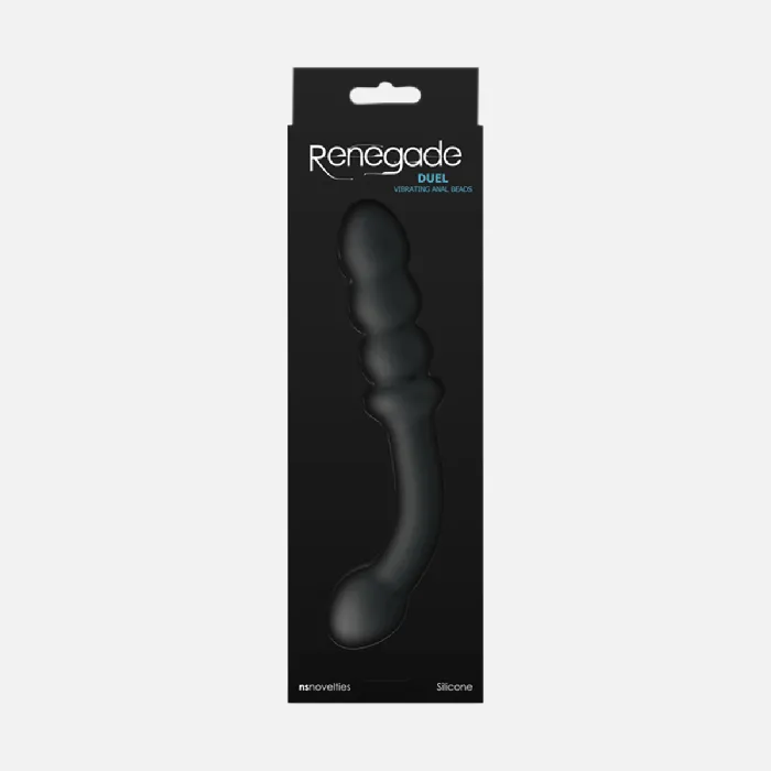 NS Novelties Anal Renegade Duel Vibrating Anal Toy Black NS Novelties Anal Renegade Duel Vibrating Anal Toy Black