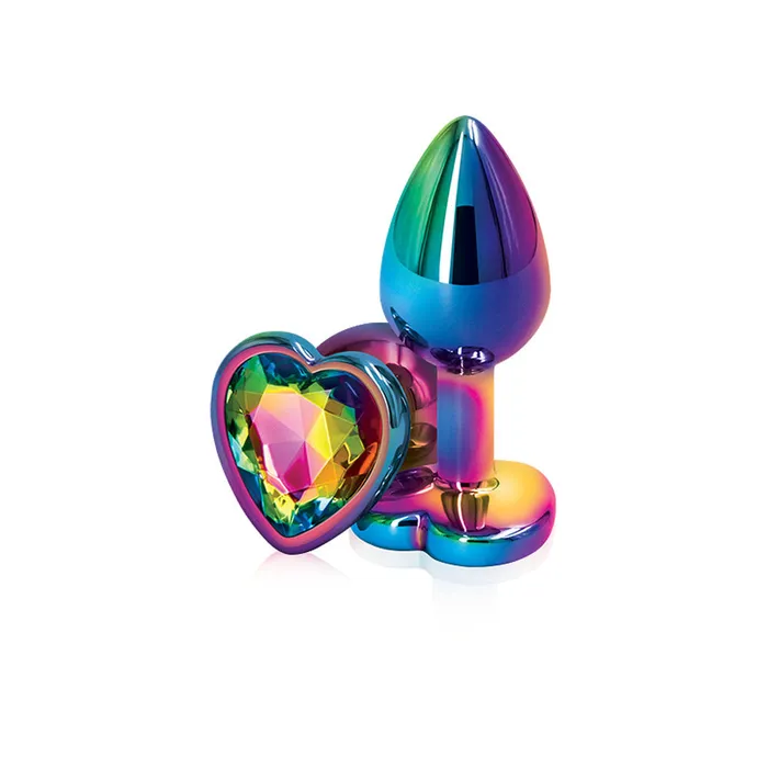 nsnovelties Anal Rear Assets Multicolor Heart Small Rainbow