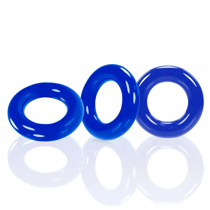 Oxballs Vibrators Willy Rings 3Pack Cockrings Police Blue