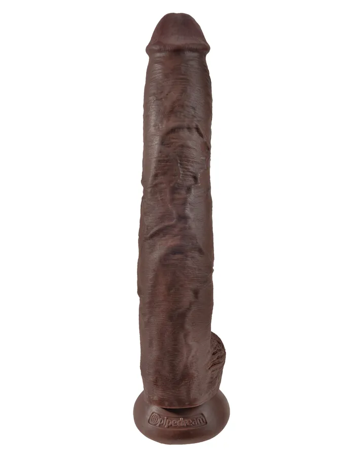 Pipedream Dildos King Cock 14 Inch Cock With Balls Brown