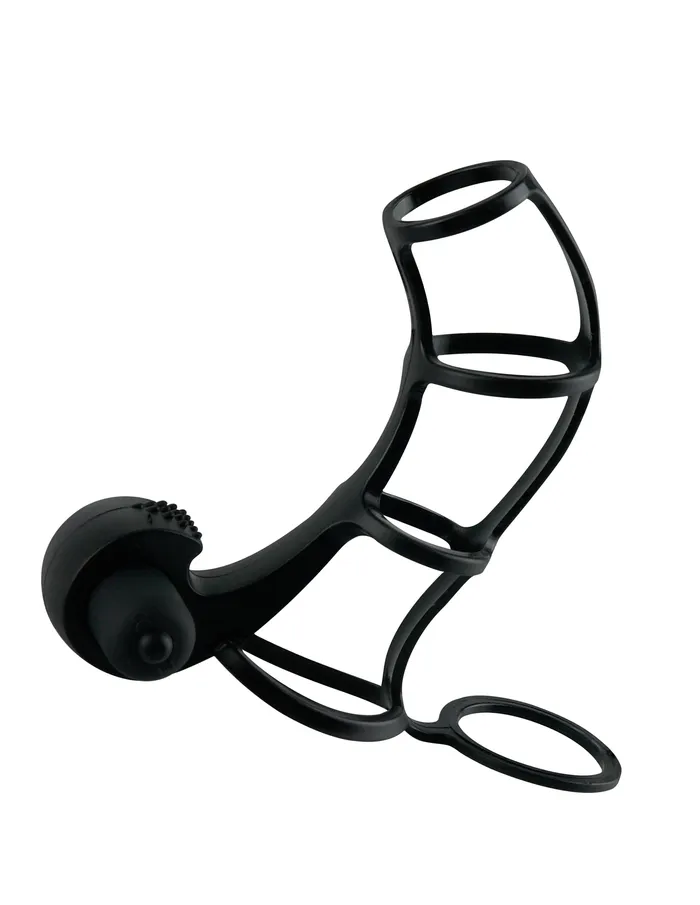 Pipedream Male Sex Toys Fantasy XTensions Deluxe Silicone Power Cage Black