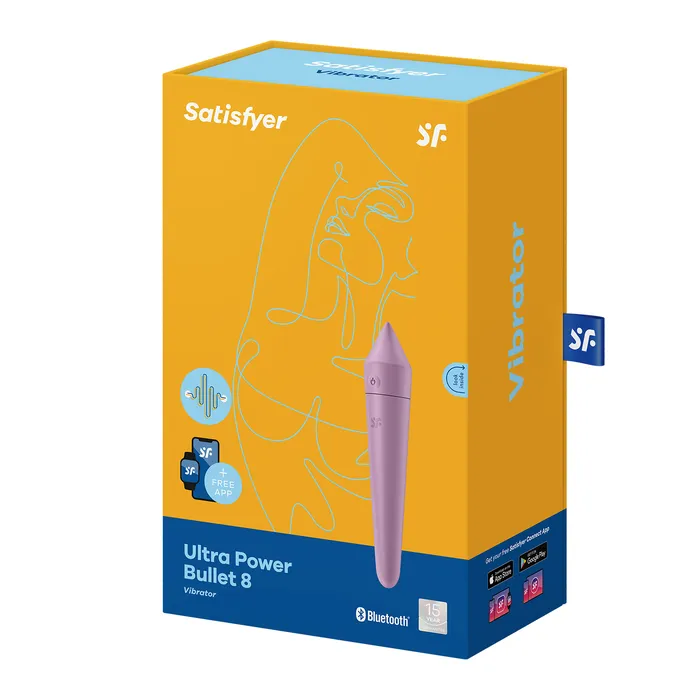Satisfyer Ultra Power Bullet 8 Lilac App Enabled Satisfyer Vibrators