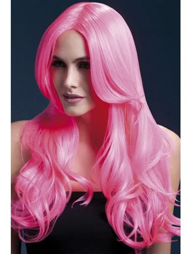 Vibrators Fever Lingerie Khloe Wig Neon Pink