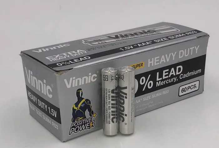 Vinnic Extra Heavy Duty AAA Batteries 2 Pc Shrink Pk 60 Pcs Box Vinnic Player Batteries Male Sex Toys Vinnic Extra Heavy Duty AAA Batteries 2 Pc Shrink Pk 60 Pcs Box Vinnic Player Batteries Male Sex Toys