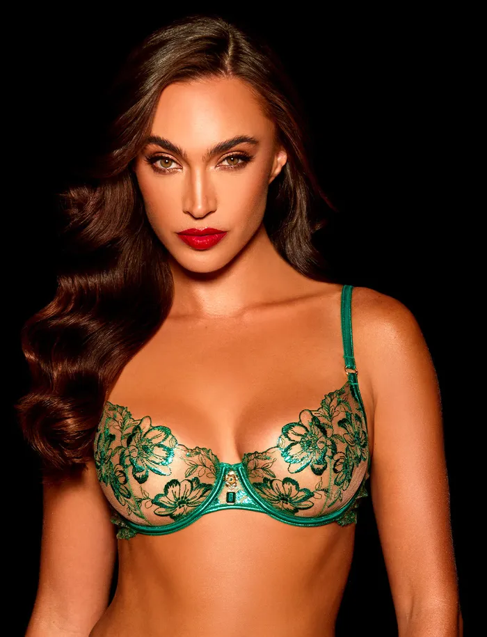 Willow Emerald Bra Bottom Lingerie Set Honey Birdette Anal